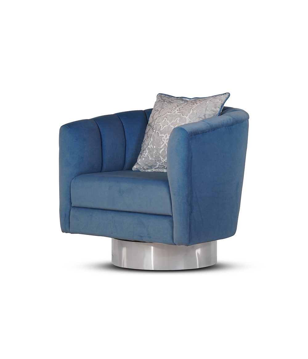 Swivel Chair Blue