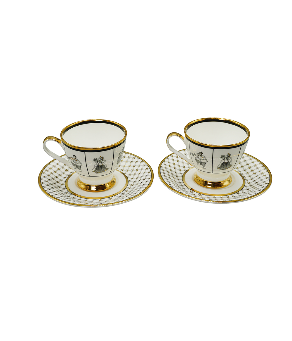 Tea Cup And Saucer Byah  (Set of 2)