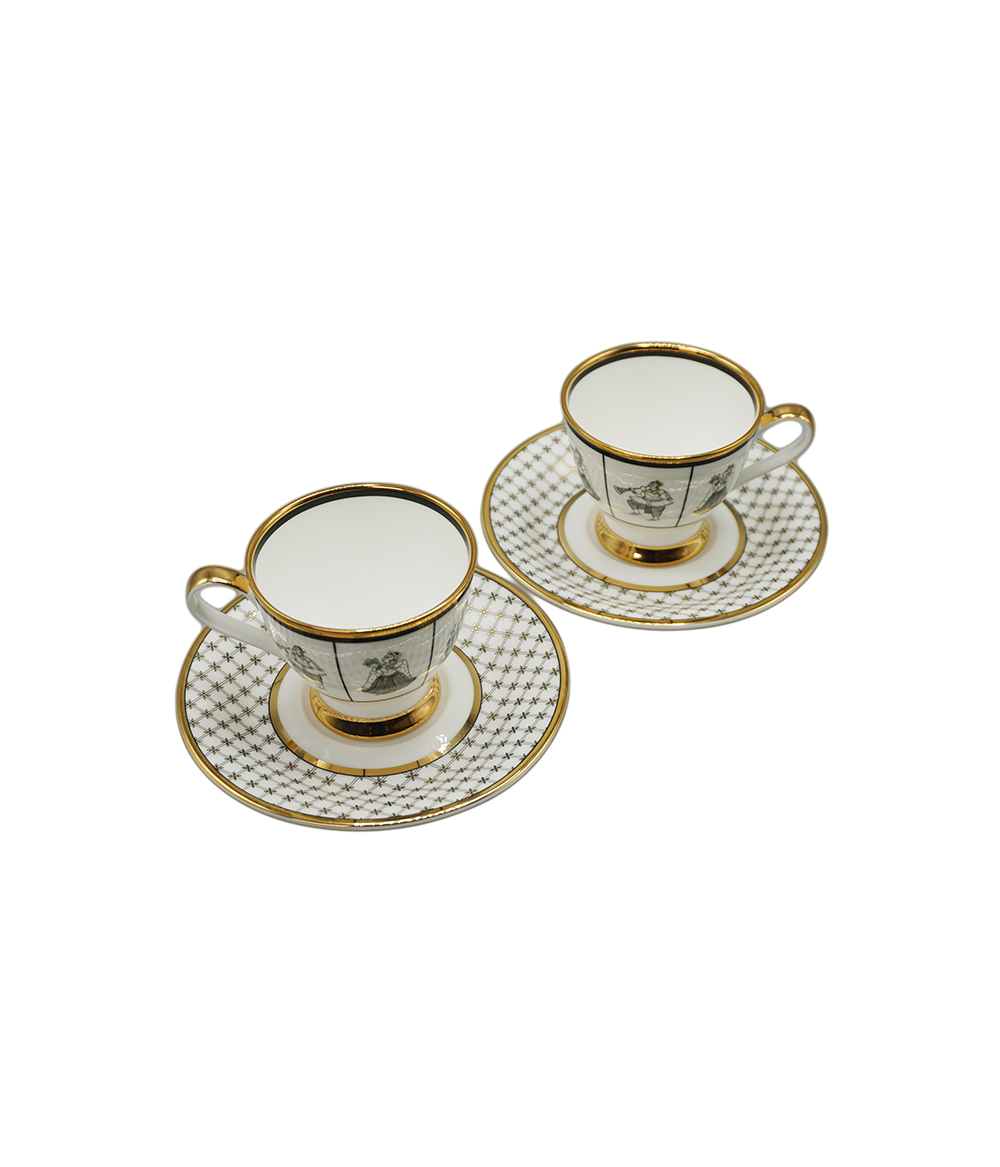 Tea Cup And Saucer Byah  (Set of 2)