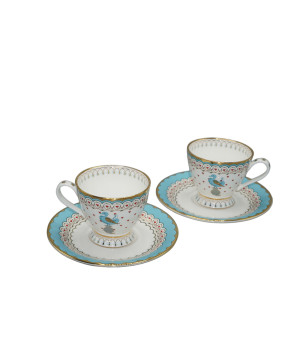 Tea Cup And Saucer Dasara  (Set of 2)